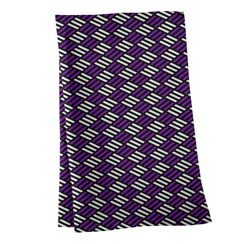 Mcguigan Tea Towel Kitchen Towel, Cotton Twill, Purple/Black