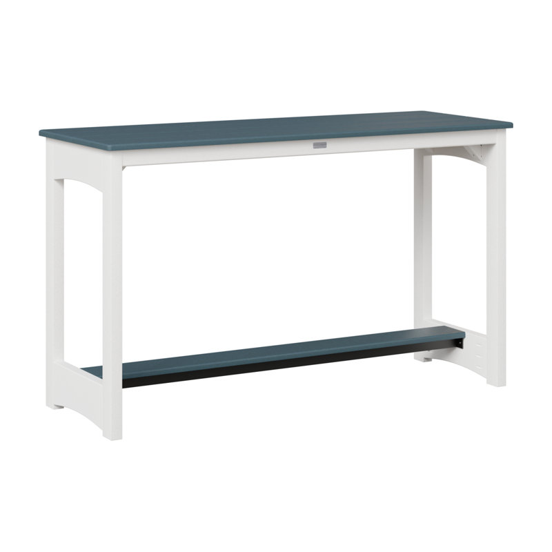 Berlin Gardens Balcony Counter Height Table, Slate, 35.5" H x 60" W x 22" D