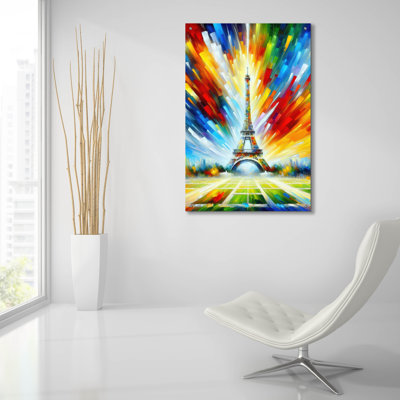 «Radiant Paris» par Rich Monet, art mural en verre acrylique