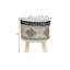Repose-pieds rond 18 po beige et brun