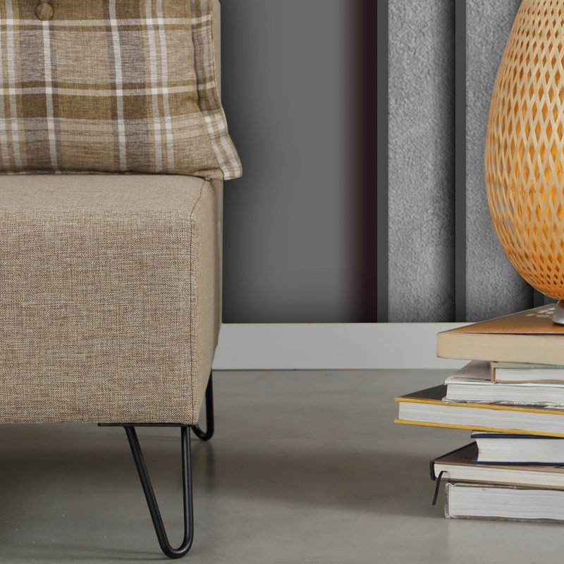 Causeuse rembourrée Rosendahl, Polyester à 100 % de couleur brune
