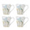 Wildflowers Mugs, Set Of 4