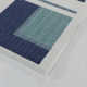 Kamran Rectangle Geometric Machine Woven Polypropylene Indoor / Outdoor Area Rug in Navy Blue/Beige/Green
