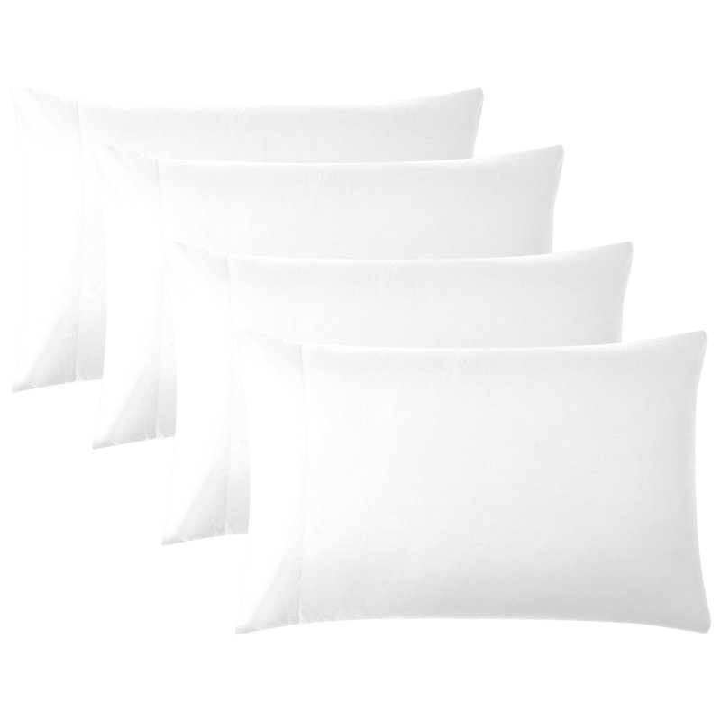 Quatre taies d'oreiller en microfibre Vilano Springs de Southshore Fine Linens, Grand, Blanc