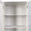 Armoire de rangement H 70,87 po avec 4 tablettes coulissantes et 2 portes vitrées - Armoire garde-manger multifonctionnelle moderne pour la cuisine, le salon ou la salle à manger-1212732335