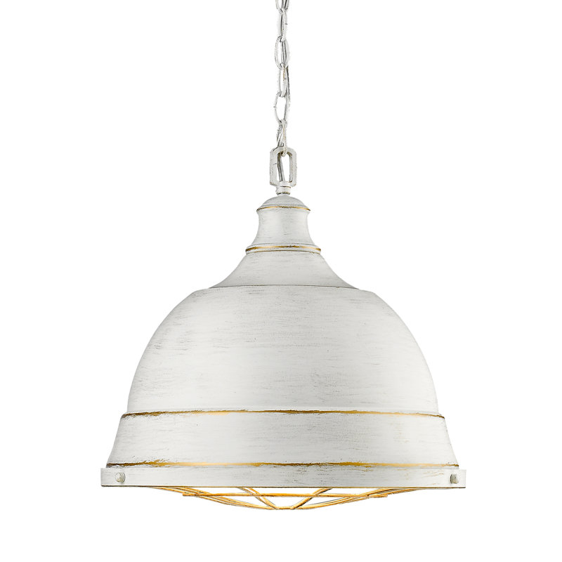 Skye 2 - Light Shaded Pendant, French White