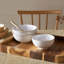 Natural Canvas Set Of 4 Textured Cereal Bowls