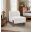 Fauteuil d'appoint rembourré doux de 29,1 po de largeur avec pieds en bois massif