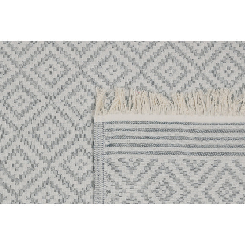 Serviette de plage 100% coton Lawlor, Vert