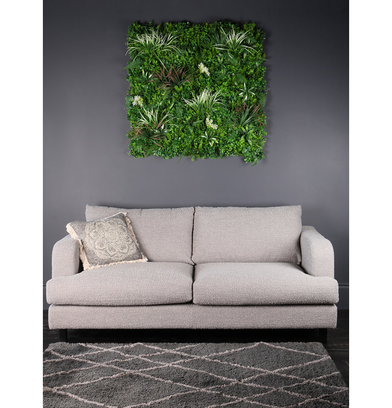 Lobardy 100x100cm Living Wall Panel - Mixed Grasses