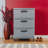 Sterilite 3 Drawer Weave Storage Tower Plastic Organizer Drawers, Cement, 3 Pack