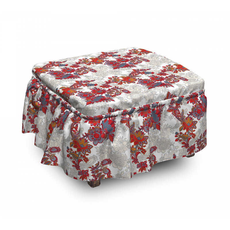 Box Cushion Ottoman Slipcover