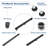 36 Inches Linear Shower Drain With Removable Bar Pattern Grate,Linear Drain With Hair Strainer And Leveling Feet,Stainless Steel,Matte Black-119466777