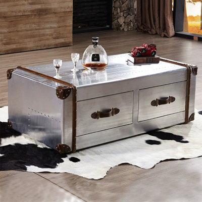 Vintage Space Aluminum Coffee Table Coffee Table