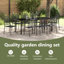8 - Person Patio Dining Set Rectangular Table