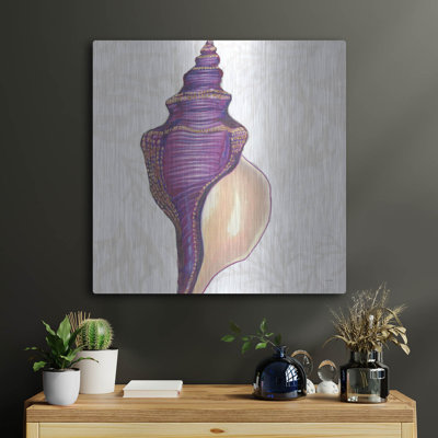 Highland Dunes «Shimmering Shells 9» par James Wiens, art mural en métal