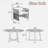 5-piece Patio Dining Table Set Included 1 Extendable Coffee Table, 4 Rattan Arm Chairs With Cushions And Iron Frame