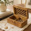 Boîte de rangement en bois de manguier fabriquée à la main -1423713808