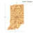 Totally Bamboo State Destination Series Bamboo Indiana Cutting Board