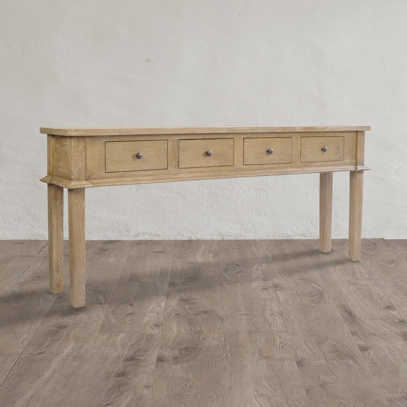 Marsha 72'' Solid Wood Console Table, Rustic Mango Gray Wash