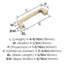 Poignée de meuble Blackrock 3-3/4 pouces (96 mm) d'entraxe, couleur bronze champagne-63965780-109024891