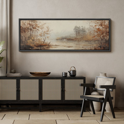 Impression sur toile, encadré campagne surdimensionné