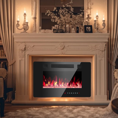 Electric Fireplace with Remote
