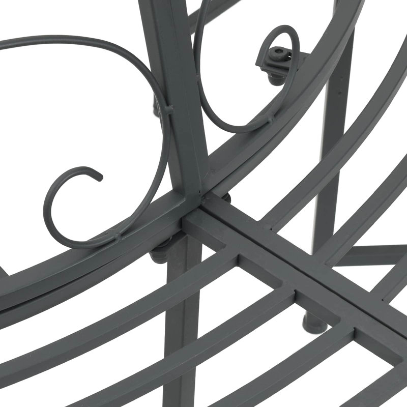 Outdoor Bench, Silver Grey
