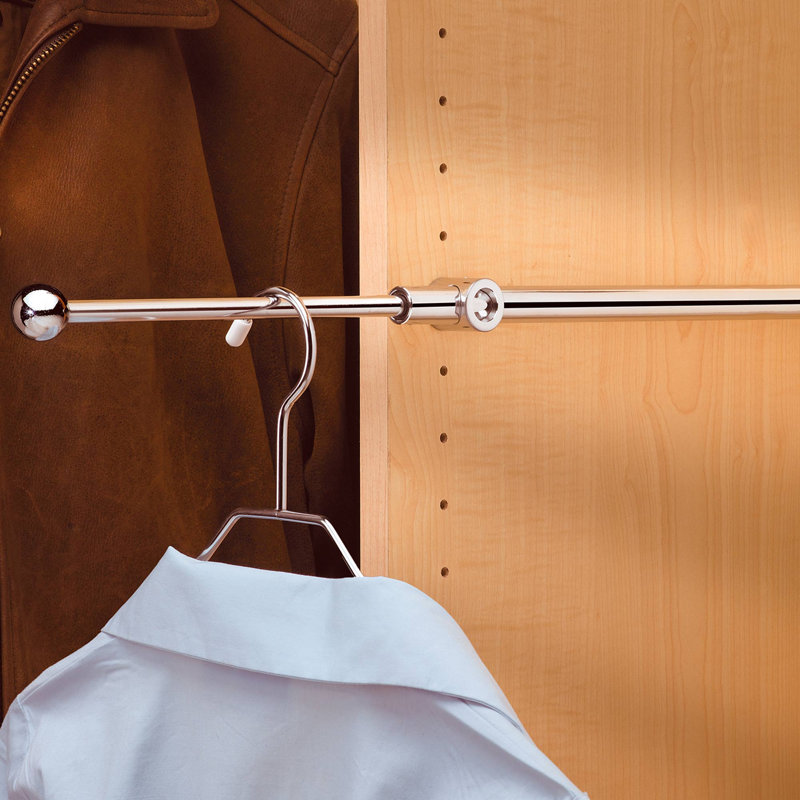 Rev-A-Shelf 12" Extendable Metal Designer Closet Valet Rod, CVR-12-CR (4 Pack)