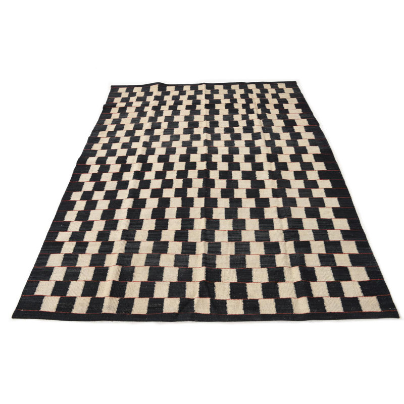 Tapis noir et blanc Ohlson