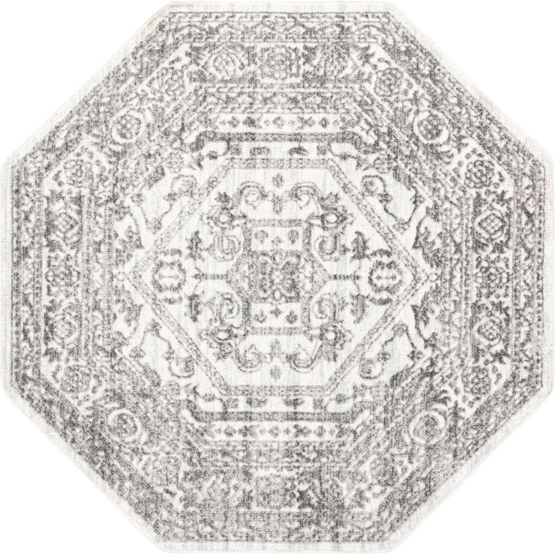 Oriental Indoor Rug, Octagon 5'3"