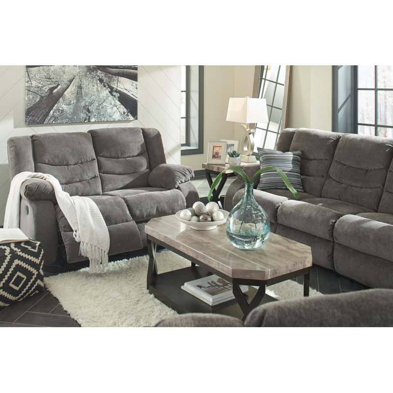 Canapé inclinable, causeuse et fauteuil inclinable Tulen, Gris