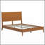 Structure de lit plateforme en bois de bambou massif de style Mid-Century moderne avec lattes de bois et support en métal-1657260549-1657260547