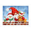 Gnome avec des amis d'hiver - Sans cadre sur toile-1485043287