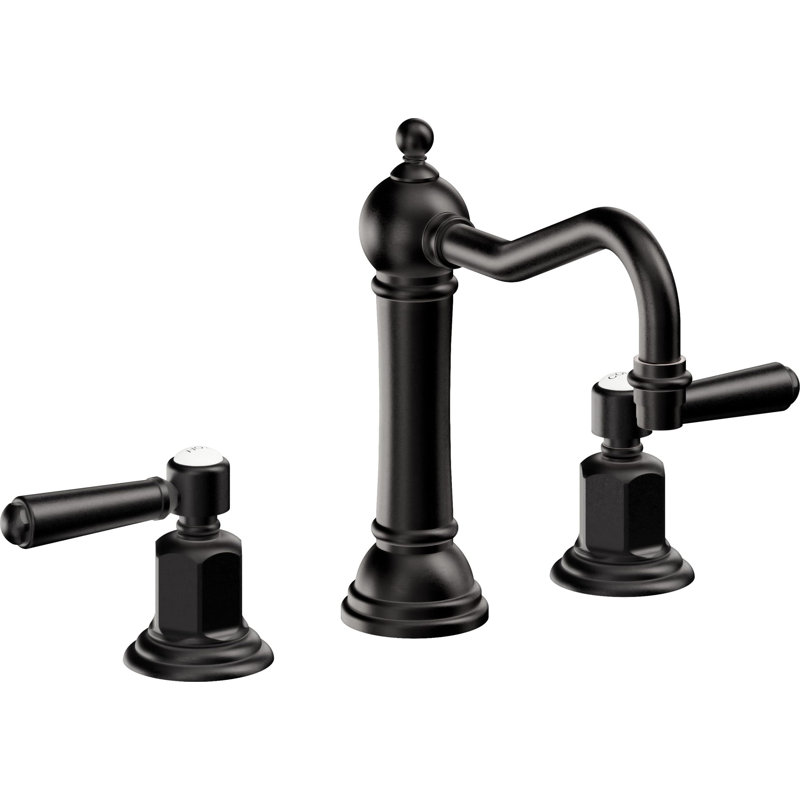 Montecito 8" Widespread Lavatory Faucet, Matte Black