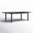 Ottie Rectangular Metal Extendable Outdoor Dining Table , 96'' in. W 40'' in. D-386009487
