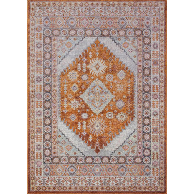 Tapis oriental orange Haven
