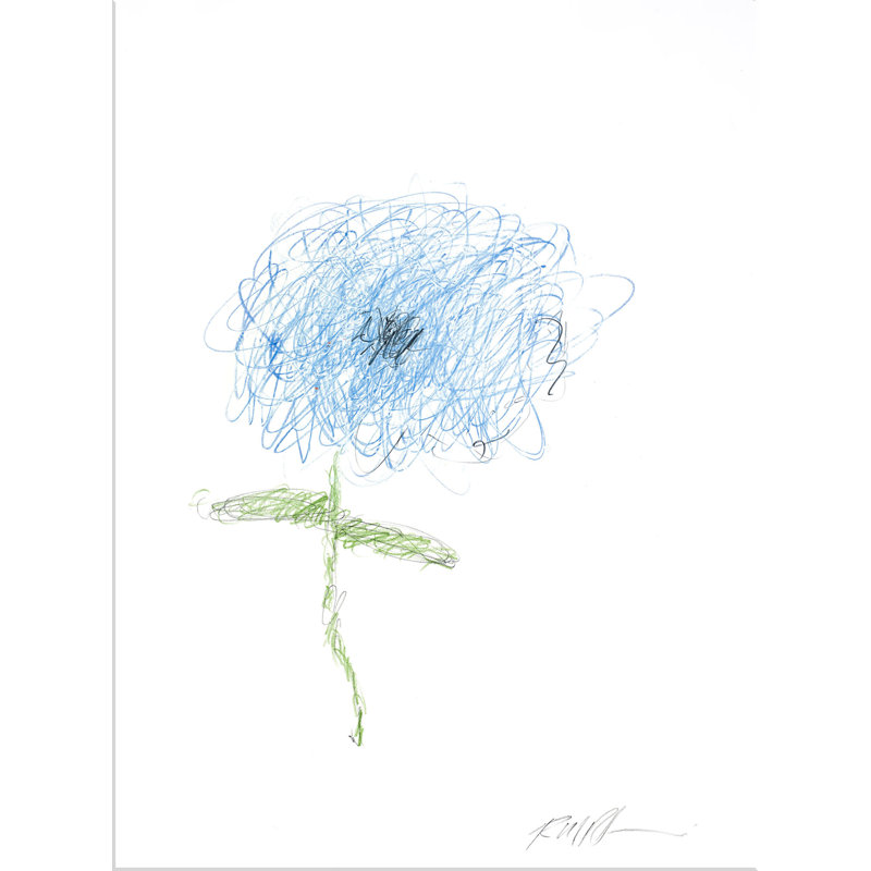 Scribble Flower Print