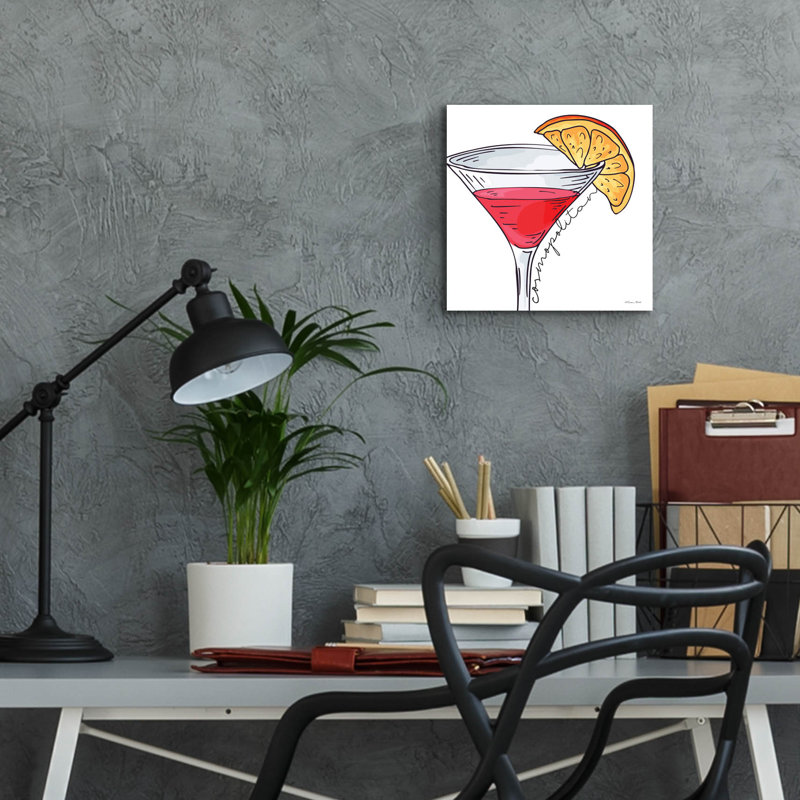 «Cosmopolitan» par Susan Ball, art mural en verre acrylique, 12 po x 12 po
