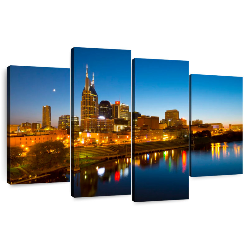 Vue de l'horizon de Nashville, H 54 po x l 84 po