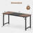 2 PCS 63'' Computer Desk Modern Industrial Office Desk w/ Metal Frame & Large Executive Desk