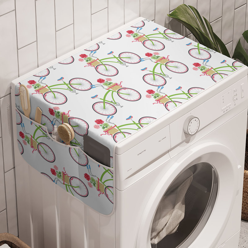 Machine à laver East Urban Home Geraniums, paquet de 2, 47 po x 18,5 po