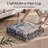 Soft Vintage Floral Non-Slip Washable Area Rug For Living Room, Bedroom Navy-693290162-690819408