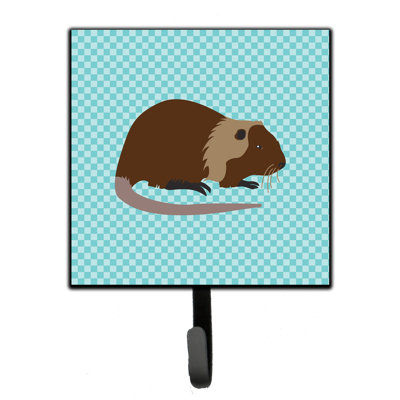Organisateur de clés murales à rat coypu nutria river avec crochets clés Tukhayr