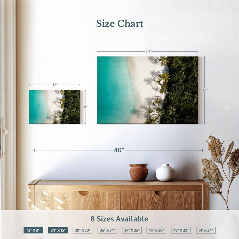 Gillard Pristine Maldives Coast, 16" H x 24" W