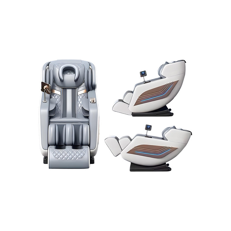 Fauteuil de massage électrique multifonctionnel ergonomique blanc