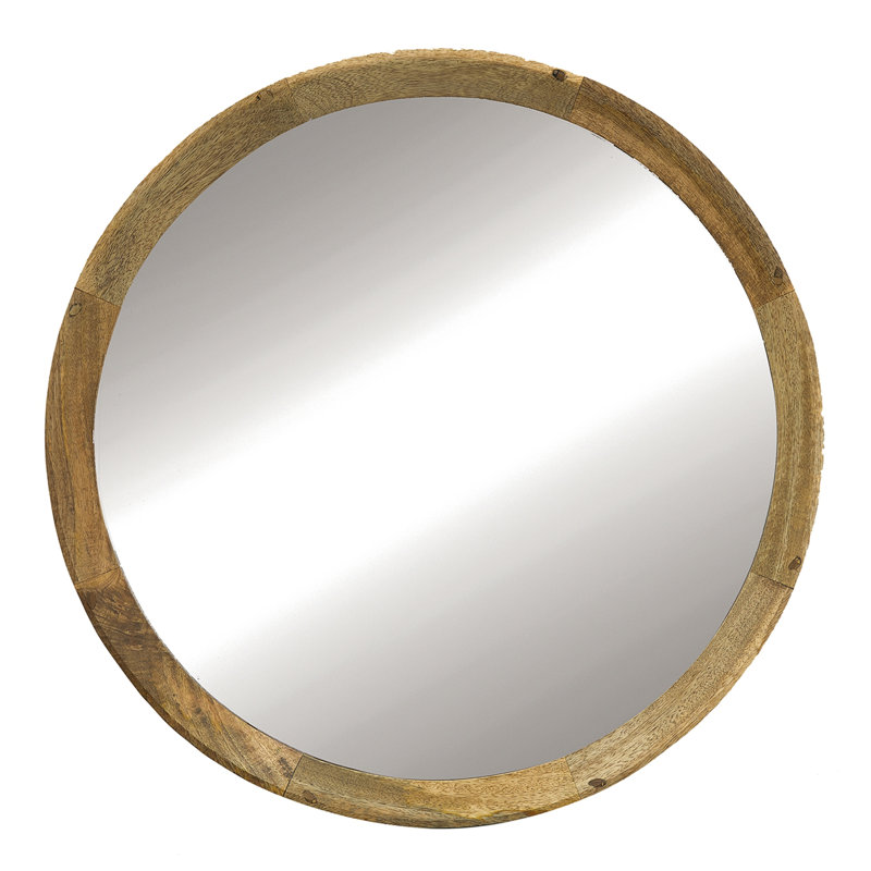 Hannum Round Mirror, Natural 