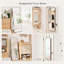 Support mural 57 po x 20 po pour miroir, au-dessus de la porte, fixation murale noir-1580682073-1580682070