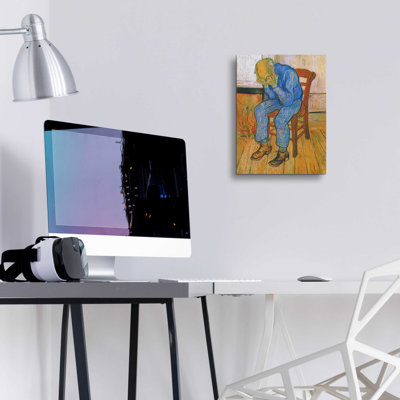 «Sorrowing Old Man» par Vincent Van Gogh, art mural en verre acrylique