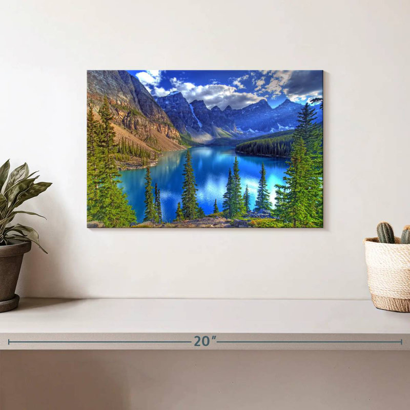 Alvord Banff Mountain Lake, 8" H x 12" W
